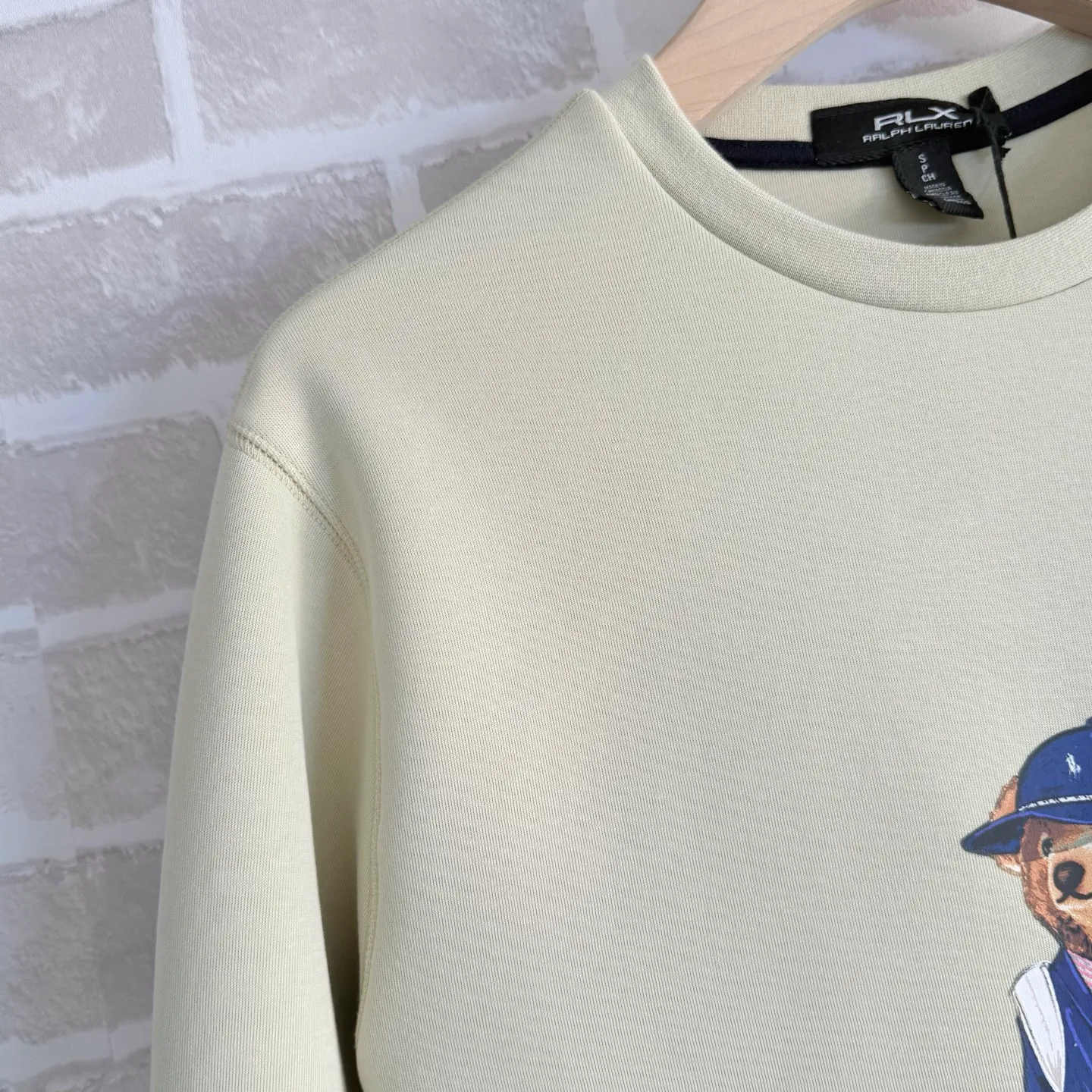 P340. 🆕RL｜Raff 26 early spring new round neck sweatshirt with bear pattern. Same style for men and women, size smlxl